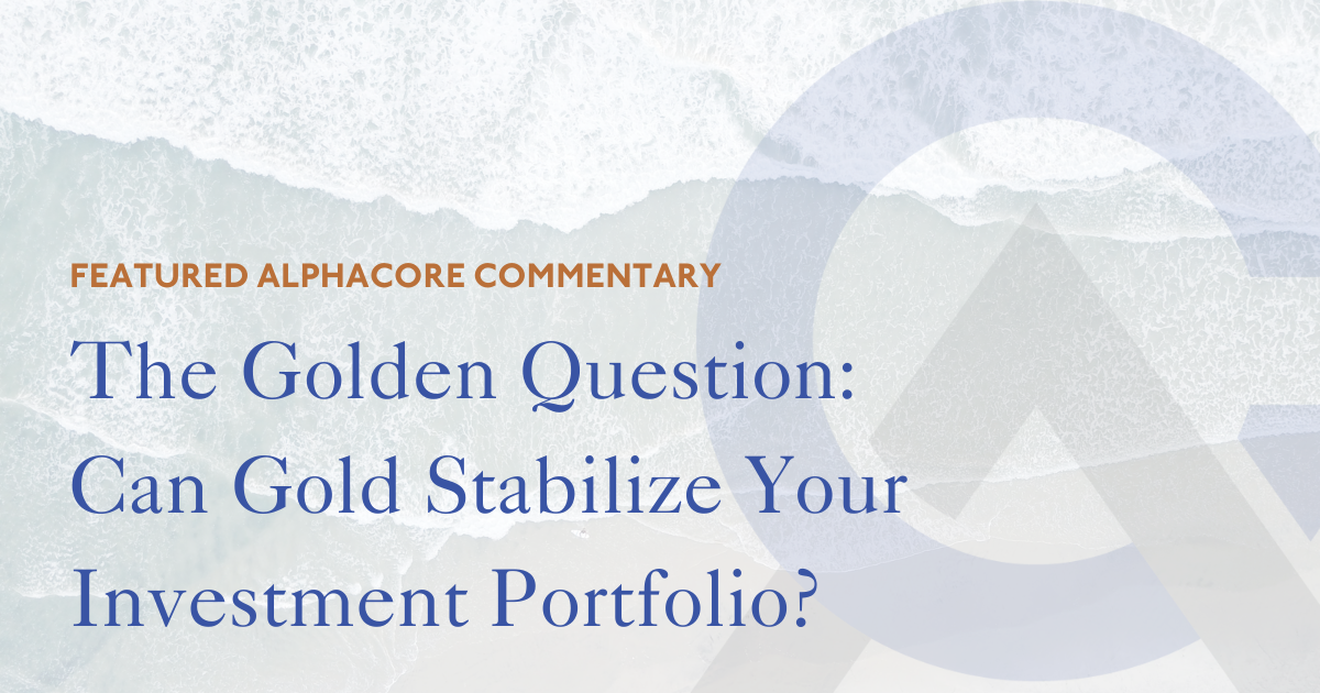The Golden Question: Can Gold Stabilize Your Investment Portfolio