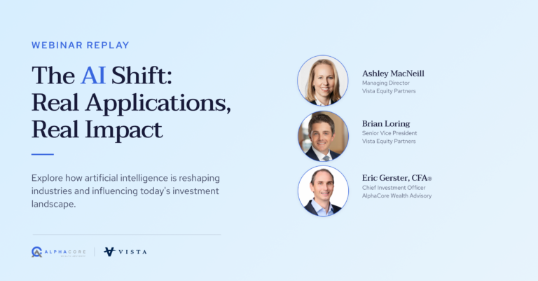 The Shift of AI with AlphaCore and Vista Equity Partners Webinar Transcript